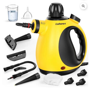 Loheer Pressurized Handheld Steam Cleaner for Home, 1200W Multi-Surface Steamer